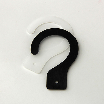 Pequeños ganchos plásticos negros blancos simples del color sólido sin logotipo