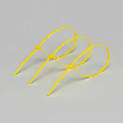 Uno mismo de nylon amarillo de las bridas de plástico 3.6mmX250m m del propósito multi que cierra las 66 bridas de plástico de nylon