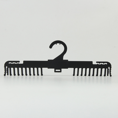 Suspensiones plásticas Logo Black Plastic Bra Hangers de encargo de la ropa interior del OEM picosegundo