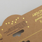 Oro modificado para requisitos particulares diseño cortado con tintas Logo Printed de las tarjetas de jefe del plegamiento de Kraft