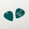 Los pequeños ganchos plásticos verdes modificaron a Logo Printing Plastic Guitar Pick para requisitos particulares